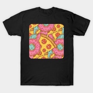 pizza and donuts fast food T-Shirt